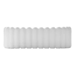 Maceta ovalada Mist pequeña 35 cm, White