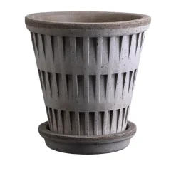Maceta Pantheon raw, Grey, Ø25 cm