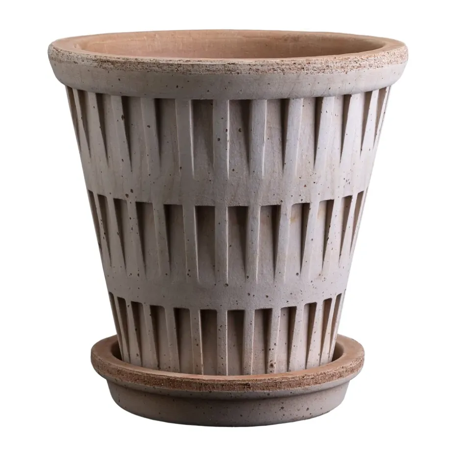 Maceta Pantheon raw, Rosa, Ø21 cm