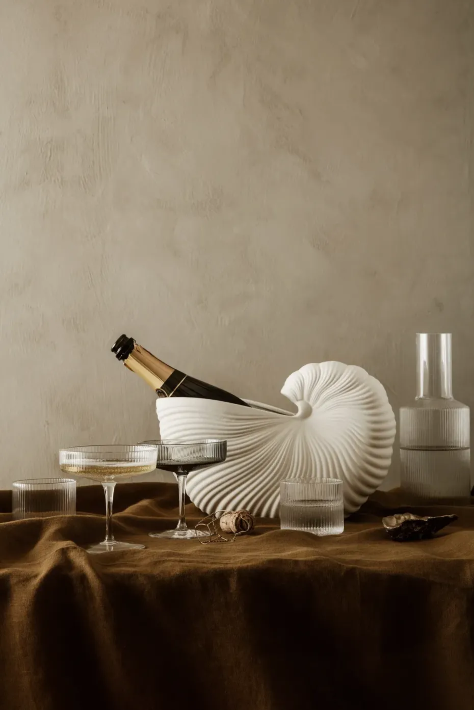 Maceta Shell, Off white