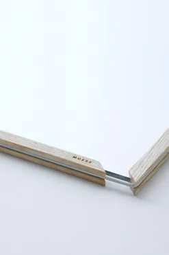 Marco de fresno Moebe A3 31,3x44,1 cm, Transparent, Wood, Black