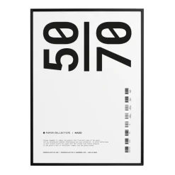 Marco Paper Collective plexiglás-negro, 50x70 cm