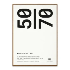 Marco Paper Collective plexiglás-roble oscuro, 50x70 cm