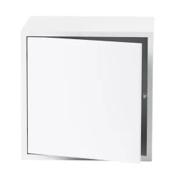Módulo de estantería Stacked 2.0 con puerta, mediano, blanco