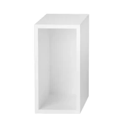 Módulo de estantería Stacked 2.0 con fondo, small, blanco