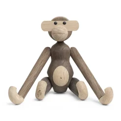 Mono de madera pequeño, roble-roble ahumado