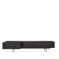 Mueble multimedia Graphic, Black 242 cm