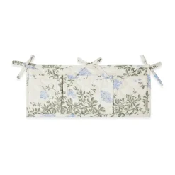 Organizador de cama acolchado satin Plumbago, 43x18cm