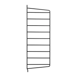 Panel de pared String, Negro, 50x20 cm, paquete de 1