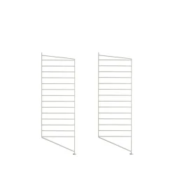 Panel de suelo String, Beige, 85x30 cm, paquete de 2
