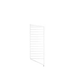 Panel de suelo String, Blanco, 85x30cm, paquete de 1