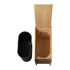 Papelera Sama , Roble, 50 L