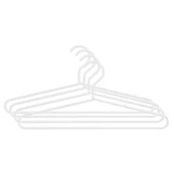 Percha Alfred, Blanco, set de 4
