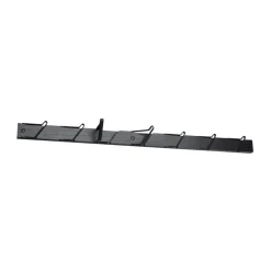 Perchero con ganchos Tamburin 73,5 cm, Negro-negro