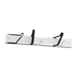 Perchero con ganchos Tamburin 31,5 cm, Blanco-negro