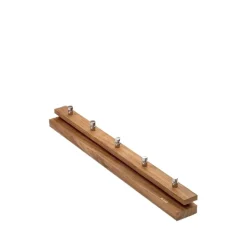 Perchero Cutter, Teca, 5 pomos