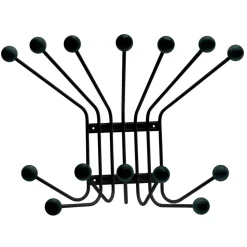 Perchero de pared Bill L, negro