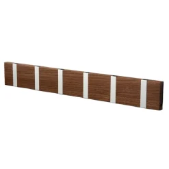 Perchero de pared Knax 60 cm, nogal aceitado-gris