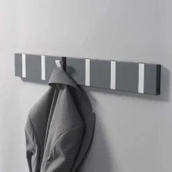 Perchero de pared Knax 80 cm, roble enjabonado-gris