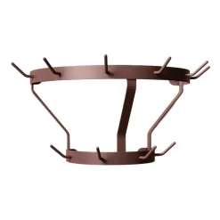 Perchero de pared Marcel, Wine red