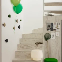 Perchero de pared The Dots, negro, mediano
