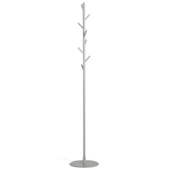 Perchero de pie Sticks, gris suave