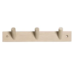 Perchero Else natural, 3 ganchos