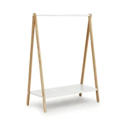 Perchero para ropa Toj, White, base de fresno