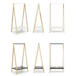 Perchero para ropa Toj, White, base de fresno