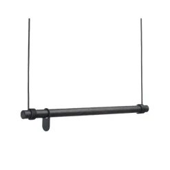 Perchero Swing, Oak black, m, cuerda negra