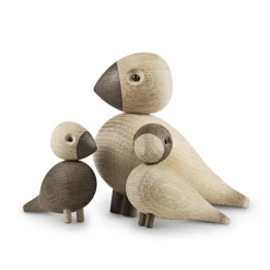 Pájaro Alfred de madera, roble