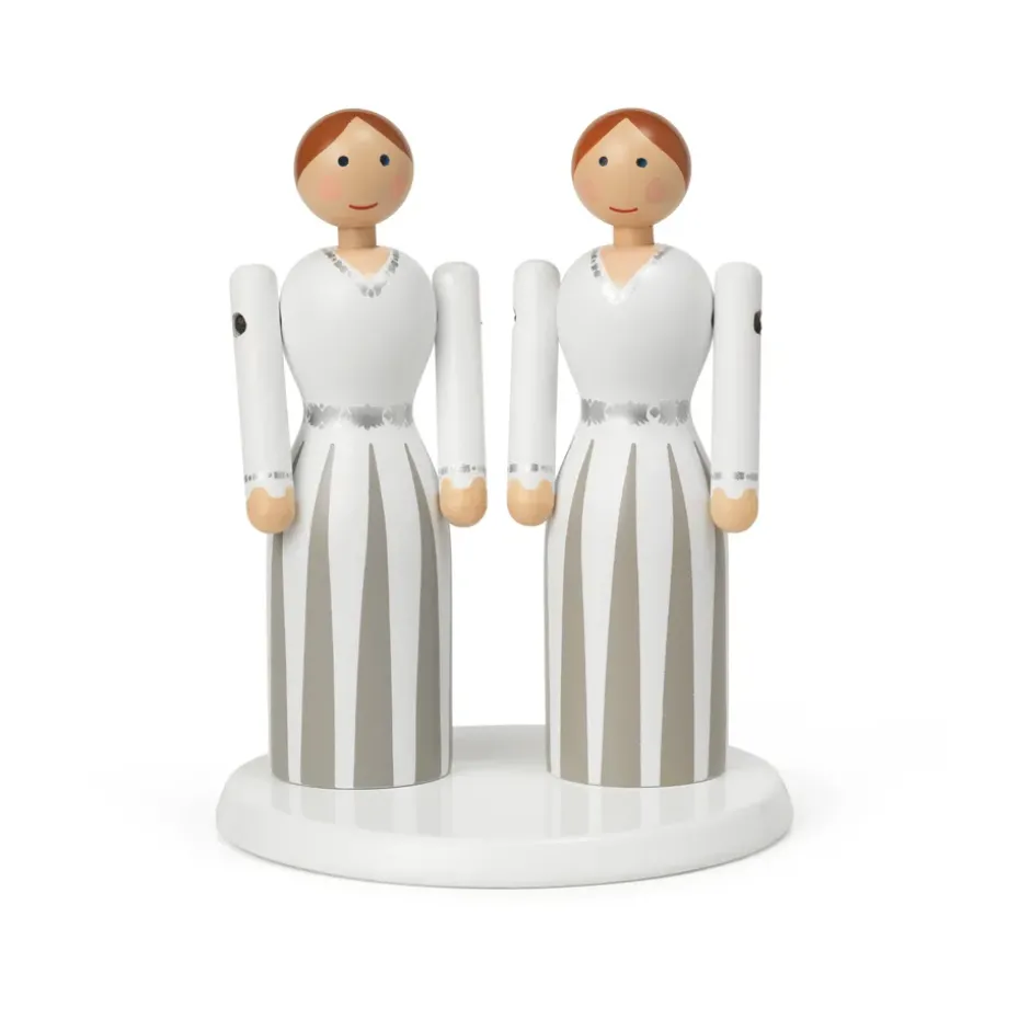 Plataforma para pareja de novios Kay Bojesen, Blanco