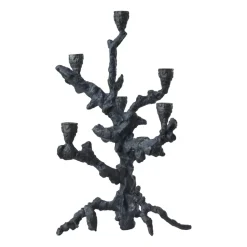 Portavelas Apple tree L 53 cm, Gris oscuro