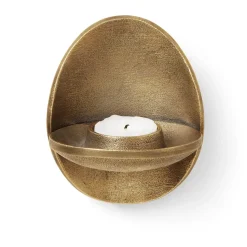Portavelas de pared Agapé, Brass finish