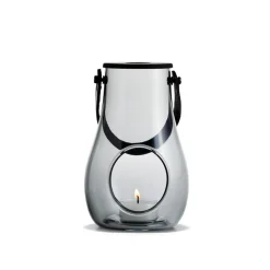 Portavelas Design With Light smoke, 16 cm
