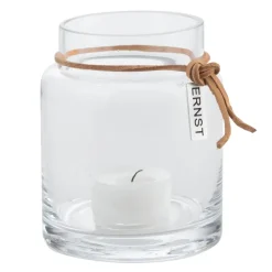Portavelas Ernst H10 cm Ø6,5 cm, transparente