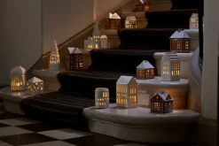 Portavelas Gingerbread casa, Christmas barn 11,5 cm