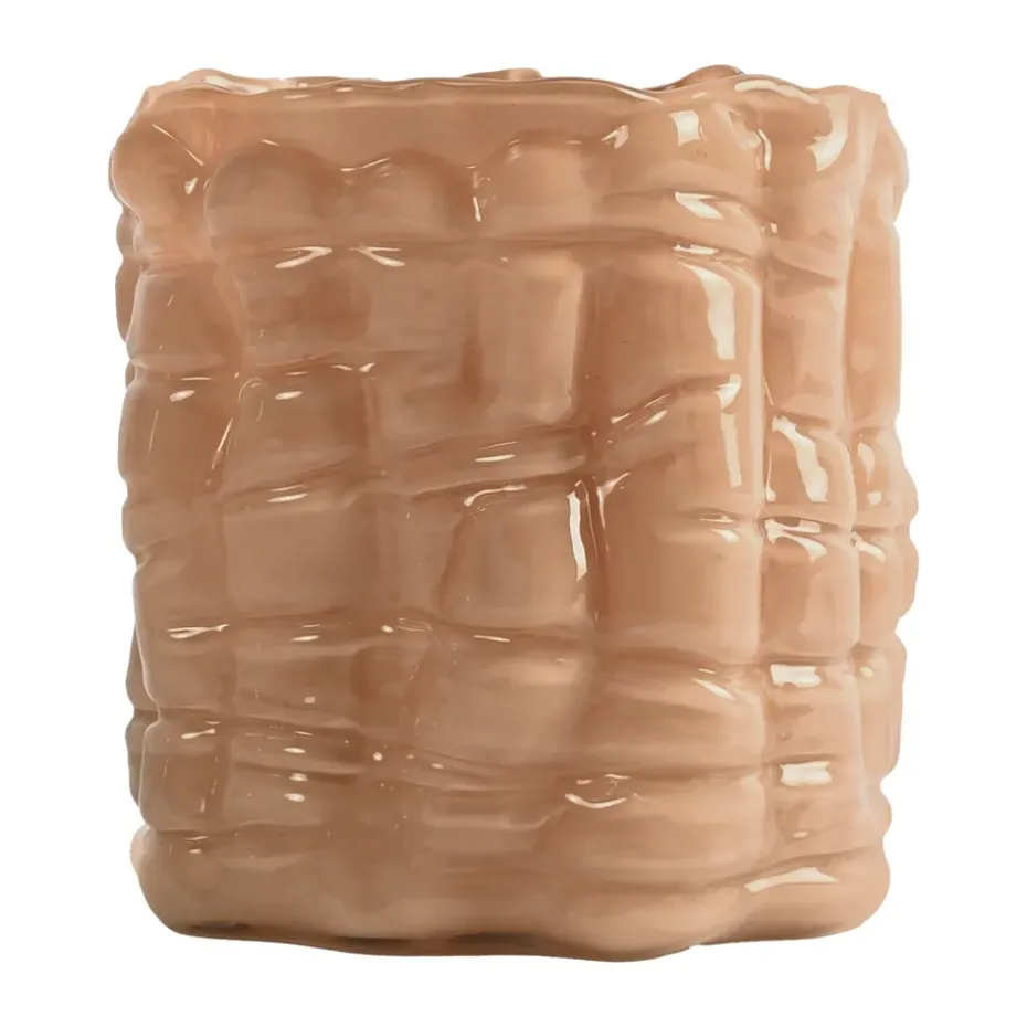 Portavelas Laranne Ø15 cm, Melocotón