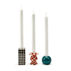 Portavelas Les Objets Mouleversants N°1, Black-white