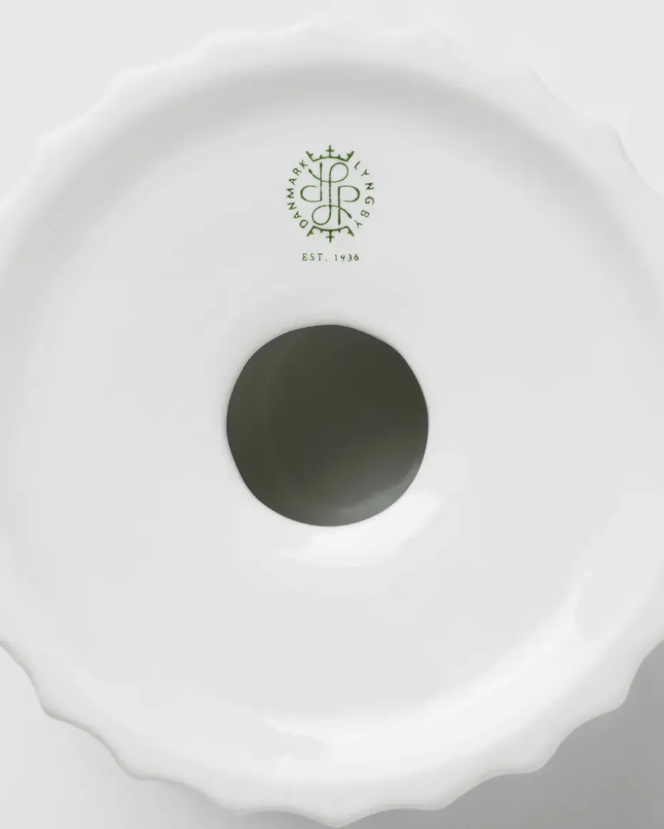 Portavelas Lyngby Tura Ø8 cm, blanco