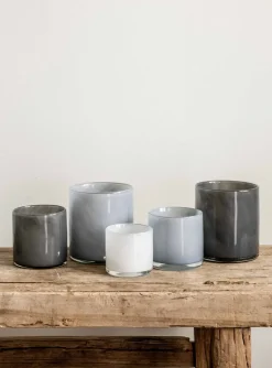 Portavelas Lyric M, Dusty blue (azul claro)