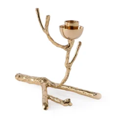 Portavelas Twiggy XS 14 cm, Dorado