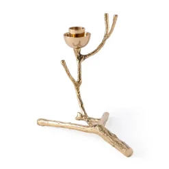 Portavelas Twiggy XS 14 cm, Dorado