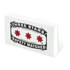 Repuesto de cerillas Three Stars 50-pack, Blanco
