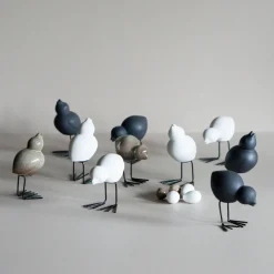 Set de 2 adornos de Pascua Swedish Birds DBKD, White