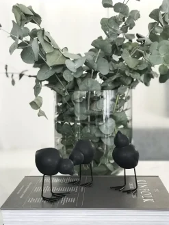 Set de 2 adornos de Pascua Swedish Birds DBKD, Black