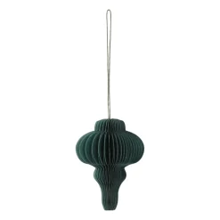 Set de 4 bolas de Navidad Spira, Verde musgo