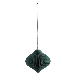 Set de 4 bolas de Navidad Onion, Verde musgo