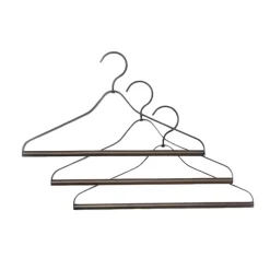 Set de 3 perchas Ferm Living, negro