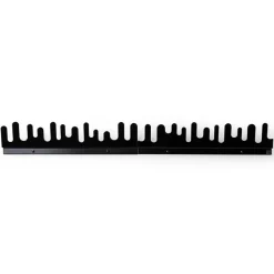 Set de 2 percheros de pared Wave, negro